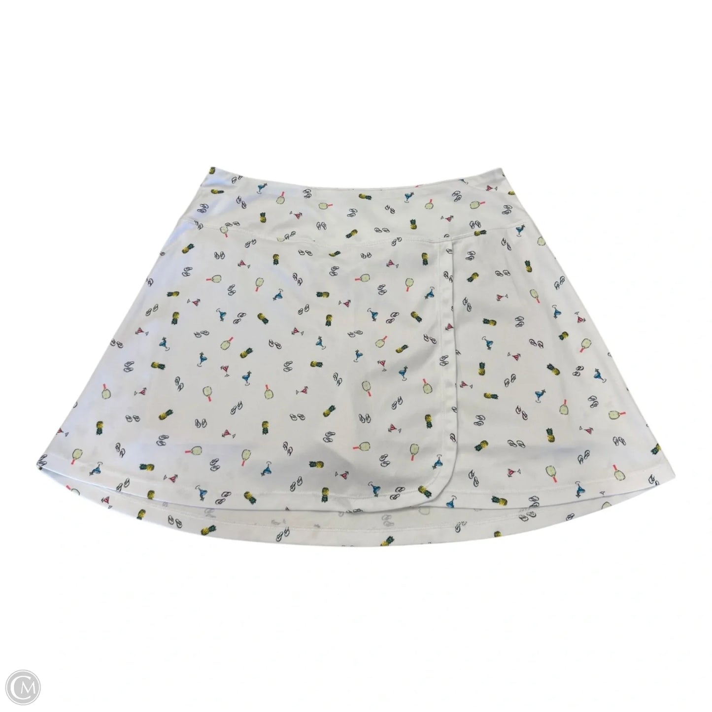 Skort By Clothes Mentor In White, Size: L