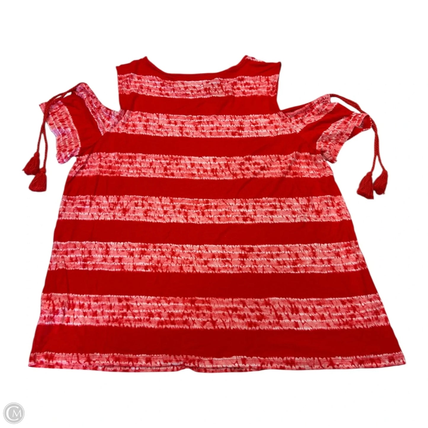 Top Short Sleeve By Michael By Michael Kors In Red, Size: Xl