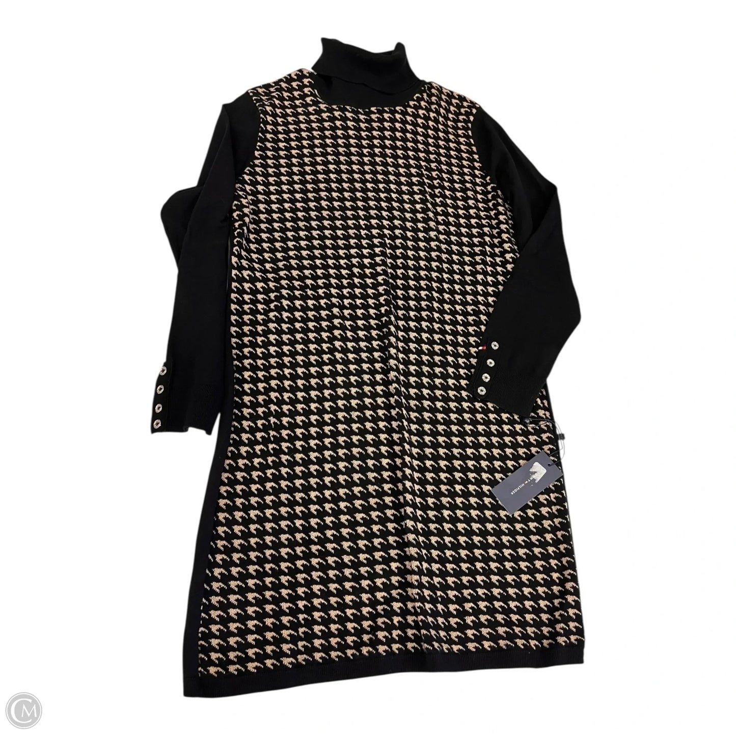 Dress Casual Short By Tommy Hilfiger In Black & White, Size: L