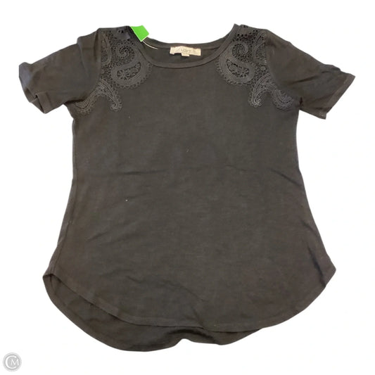 Top Short Sleeve Basic By Loft In Black, Size: Xs