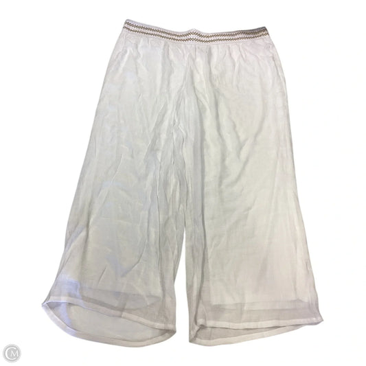 Pants Wide Leg By Jm Collections In White, Size: 3x