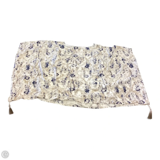 Top Short Sleeve By Jm Collections In Blue & Tan, Size: 3x