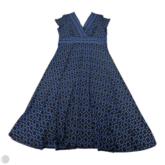 Dress Casual Short By Maggy London In Black & Blue, Size: 14