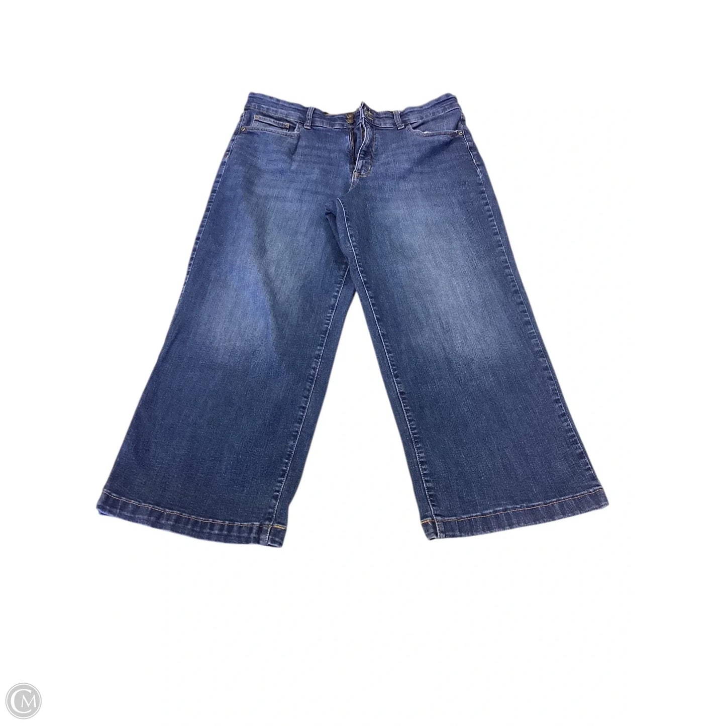 Jeans Wide Leg By St Johns Bay In Blue Denim, Size: 16