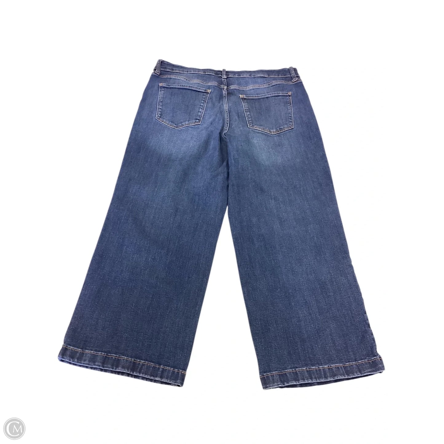 Jeans Wide Leg By St Johns Bay In Blue Denim, Size: 16