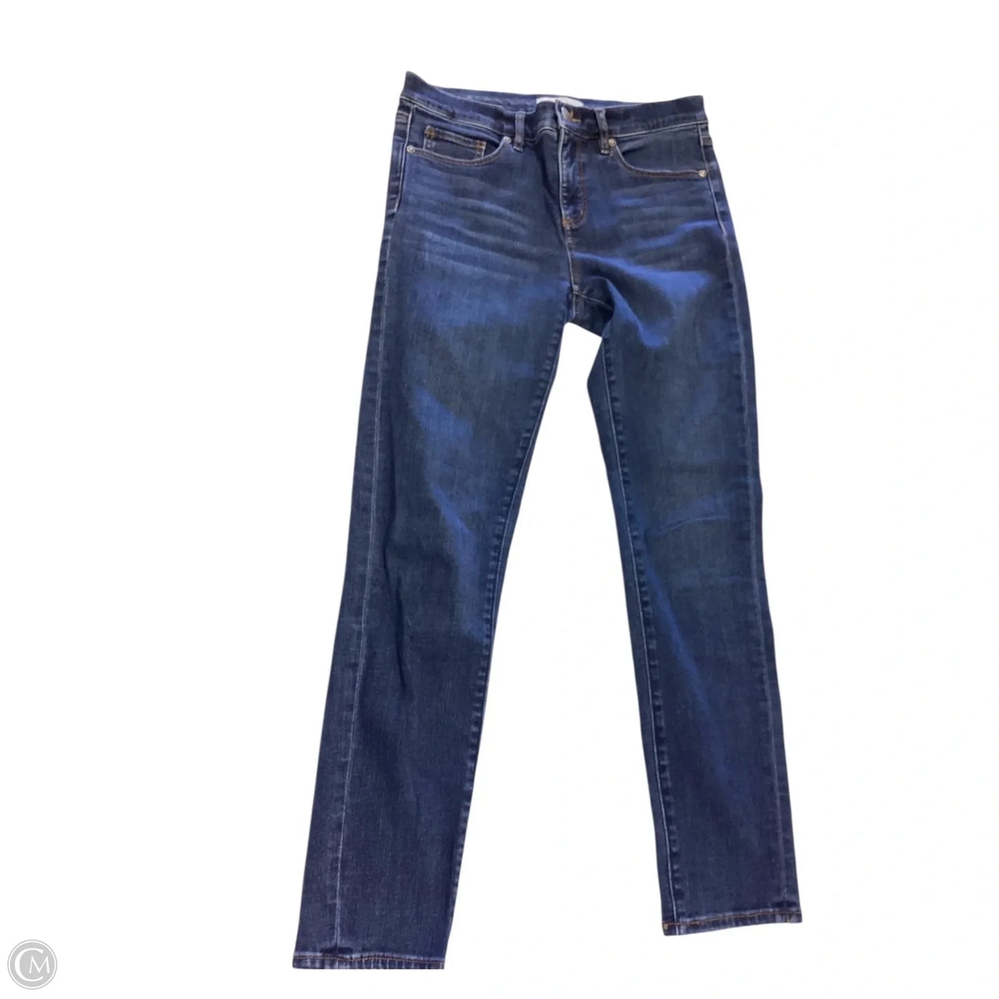 Jeans Skinny By Loft In Blue Denim, Size: 4