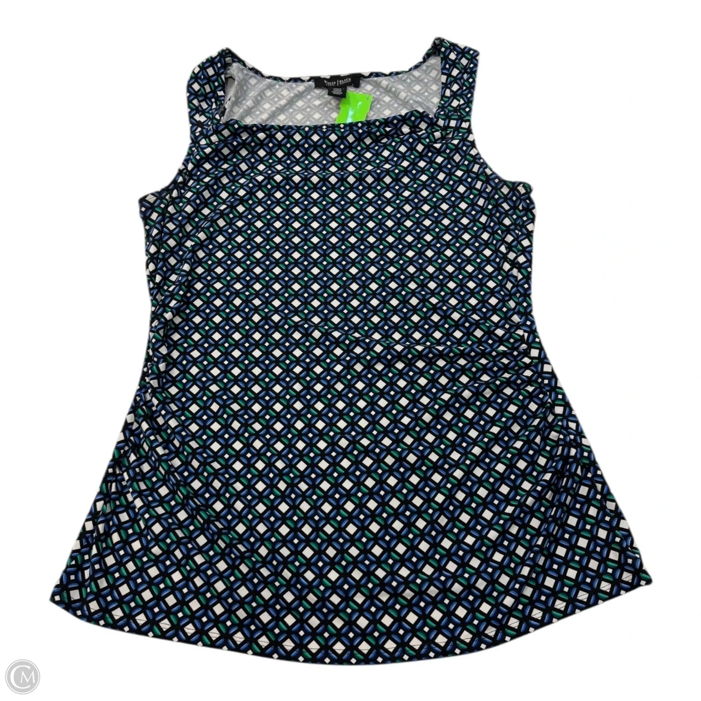 Top Sleeveless By White House Black Market In Blue & Green, Size: L