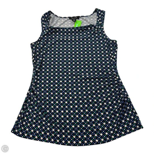 Top Sleeveless By White House Black Market In Blue & Green, Size: L
