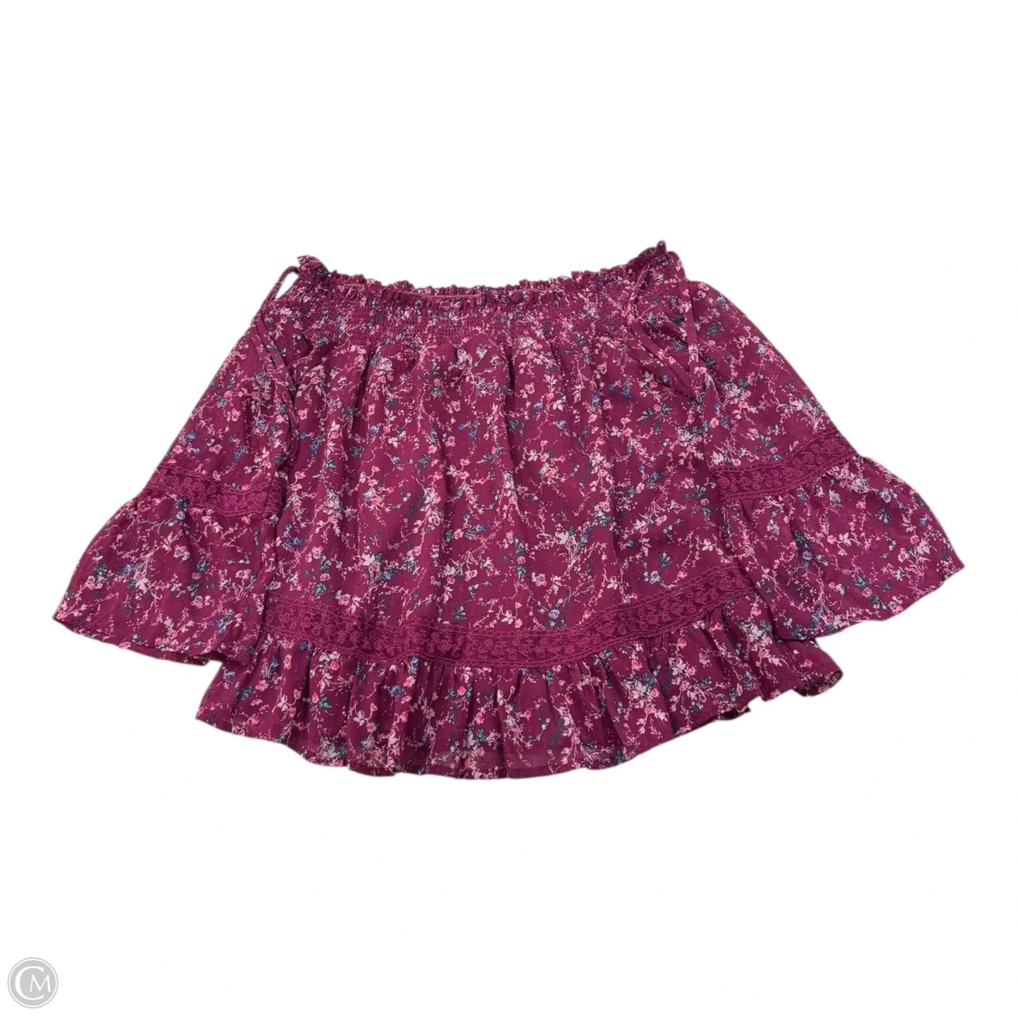 Top Long Sleeve By Skies Are Blue In Pink, Size: S