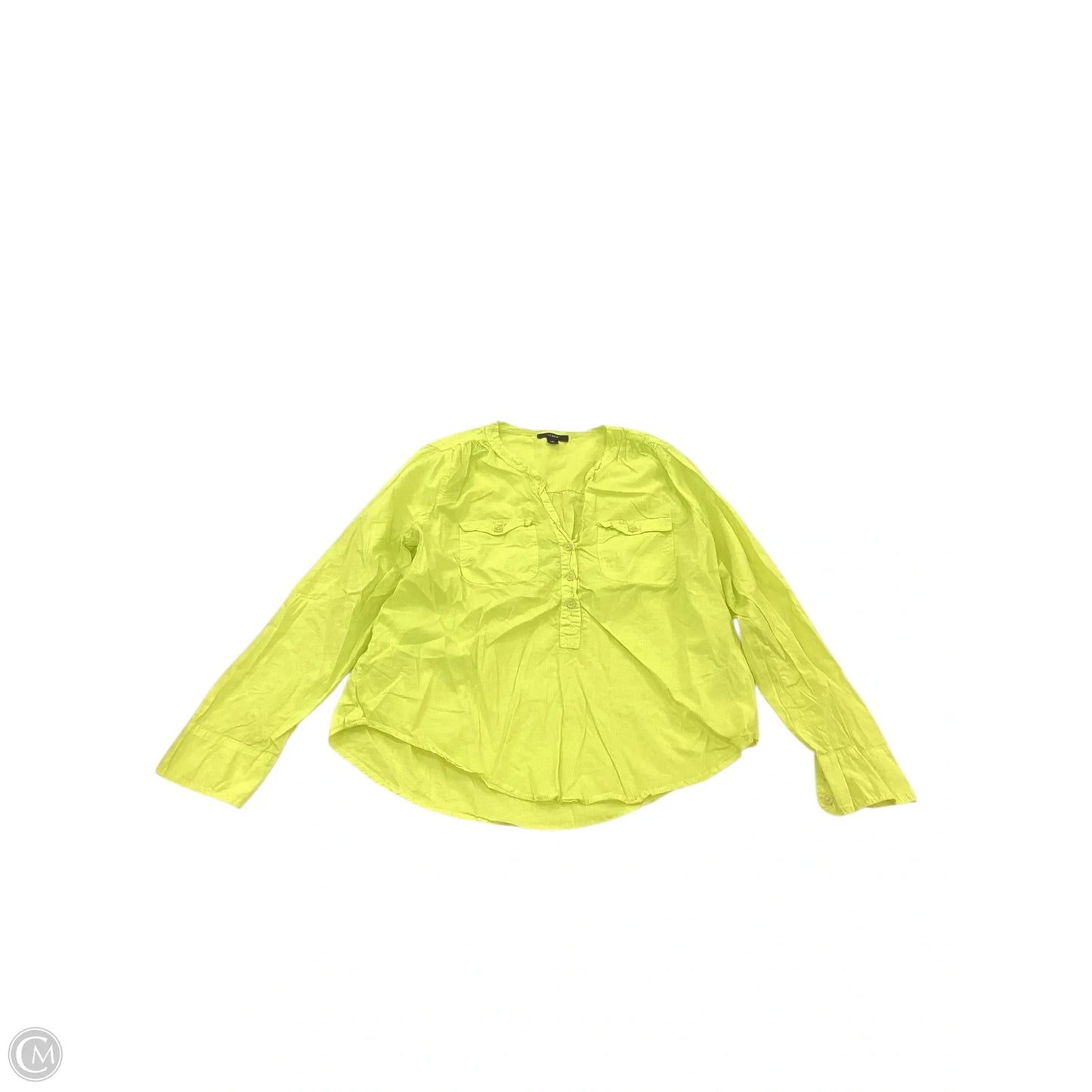 Top Long Sleeve By J. Crew In Yellow, Size: M