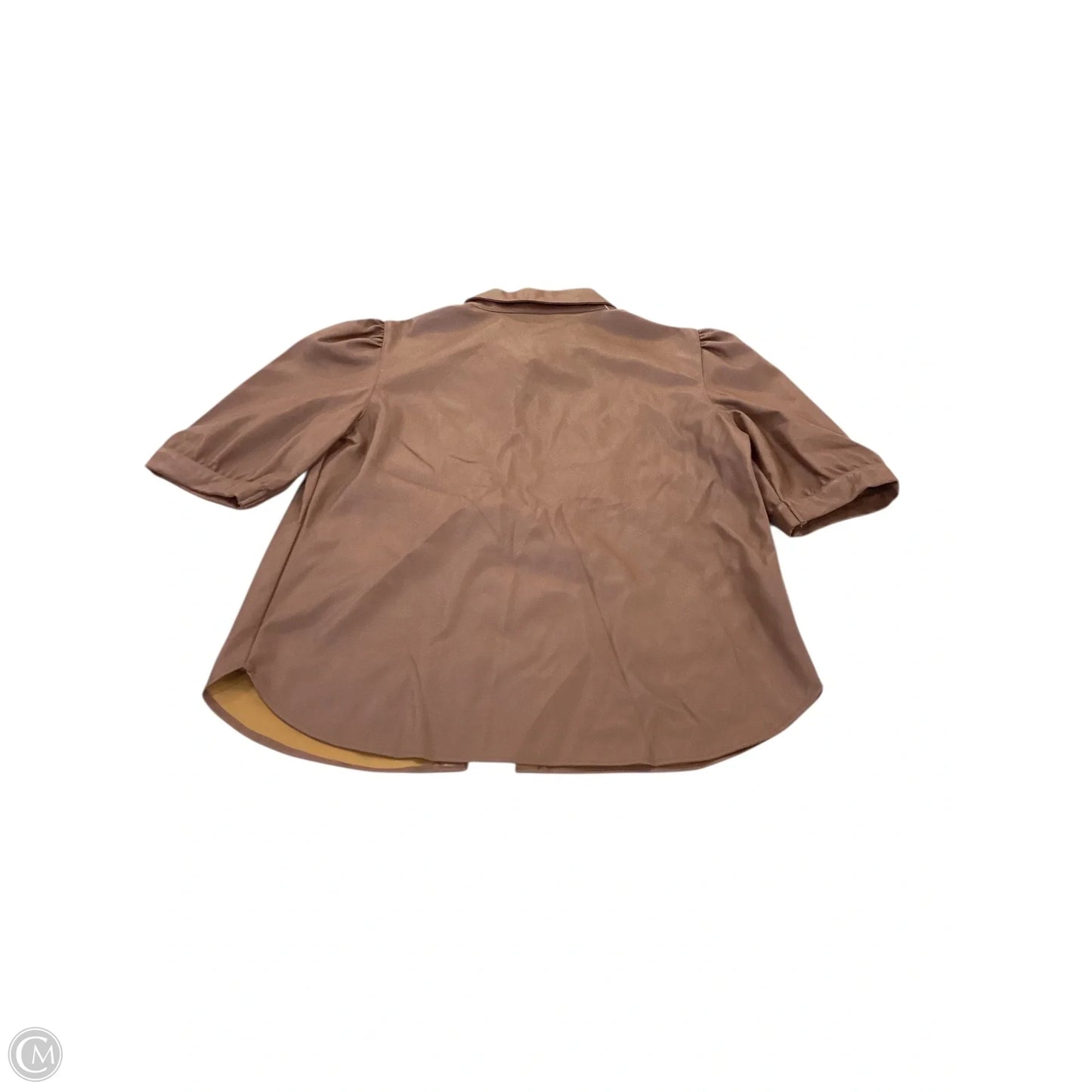 Top Short Sleeve By Steve Madden In Brown, Size: M