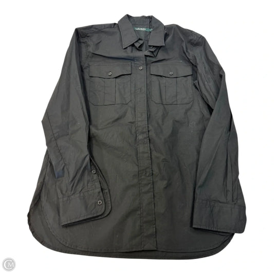Top Long Sleeve By Ralph Lauren In Black, Size: S