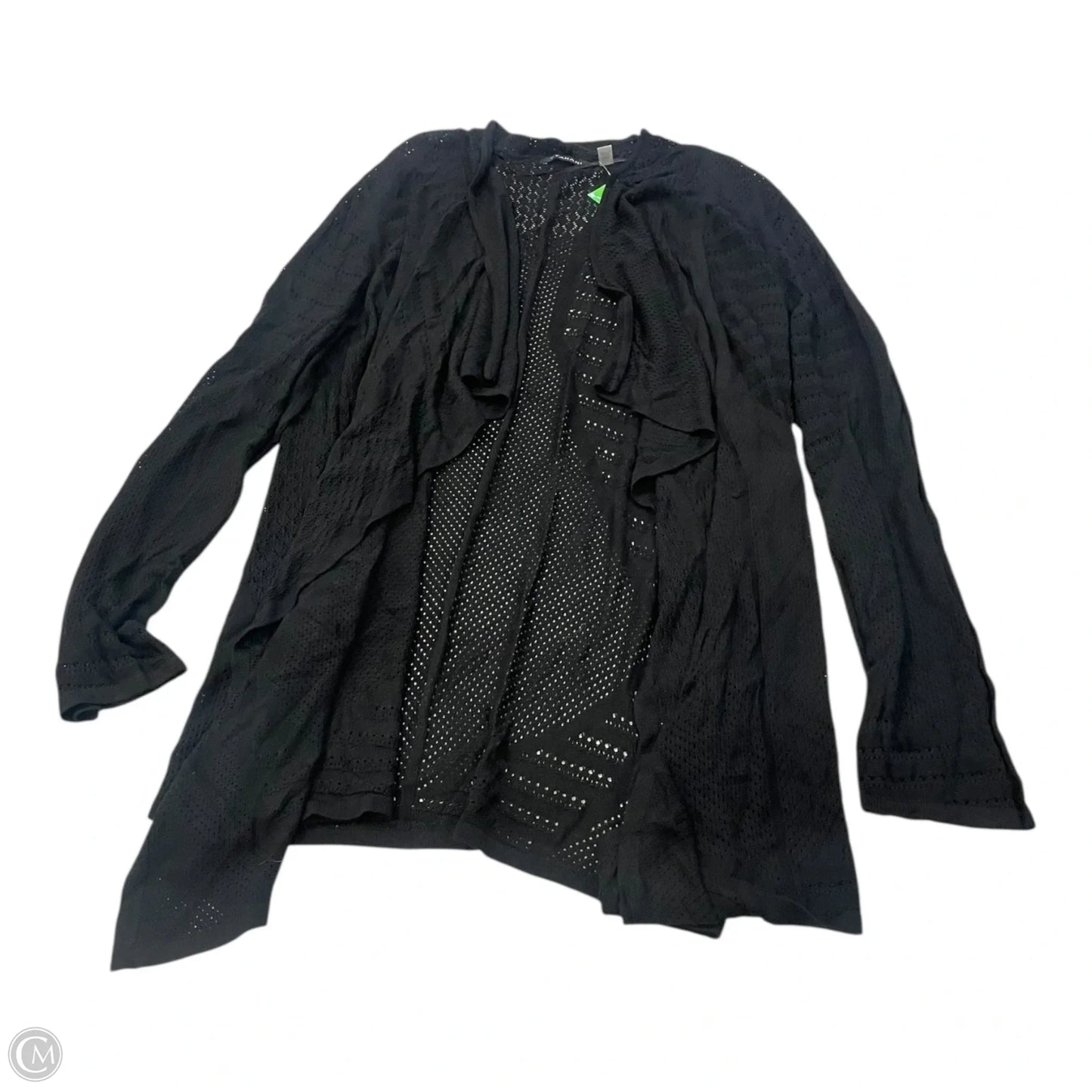 Cardigan By Tahari In Black, Size: Xl