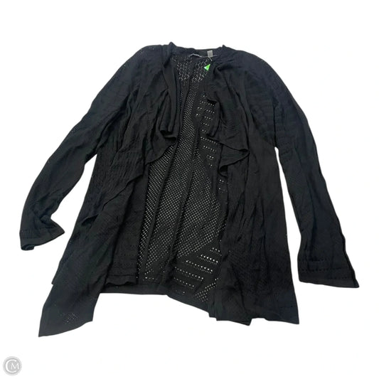 Cardigan By Tahari In Black, Size: Xl
