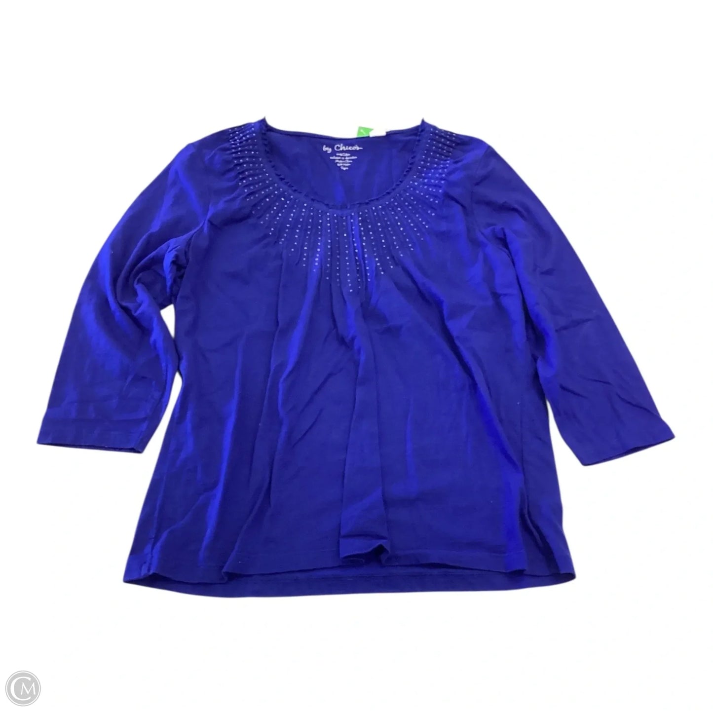 Top Long Sleeve By Chicos In Blue, Size: L
