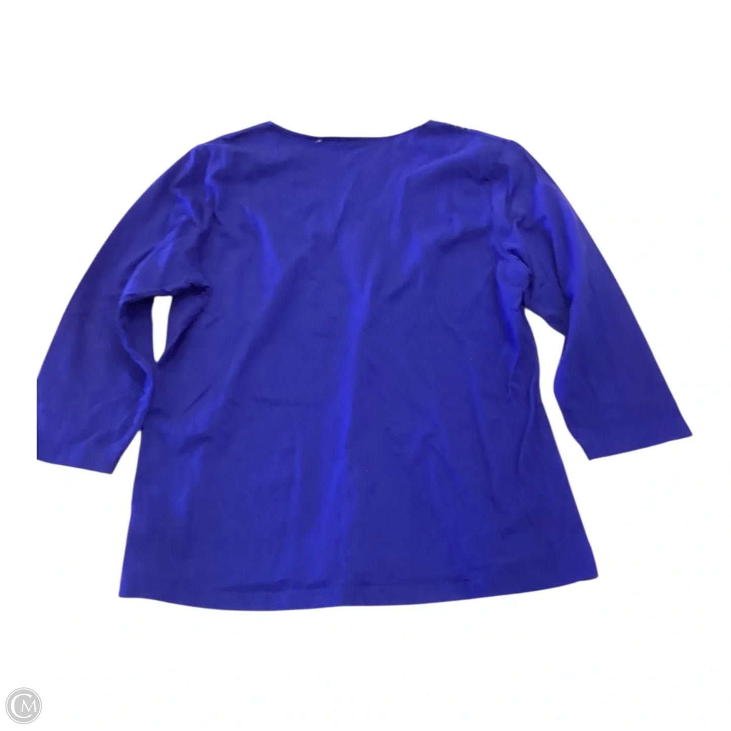 Top Long Sleeve By Chicos In Blue, Size: L