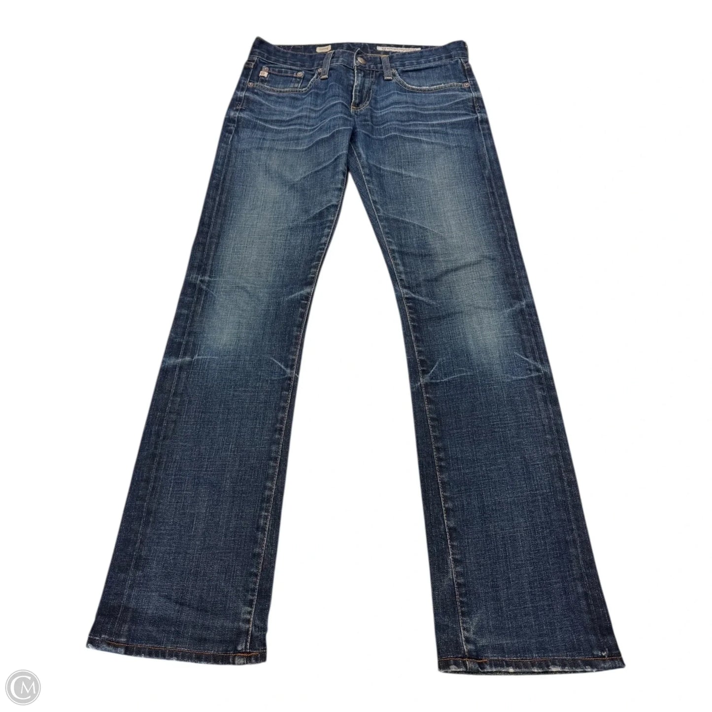 Jeans Straight By Adriano Goldschmied In Blue Denim, Size: 2