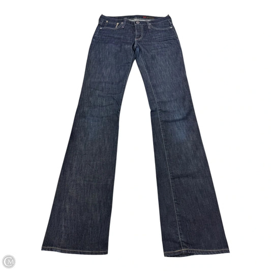 Jeans Straight By Adriano Goldschmied In Blue Denim, Size: 4