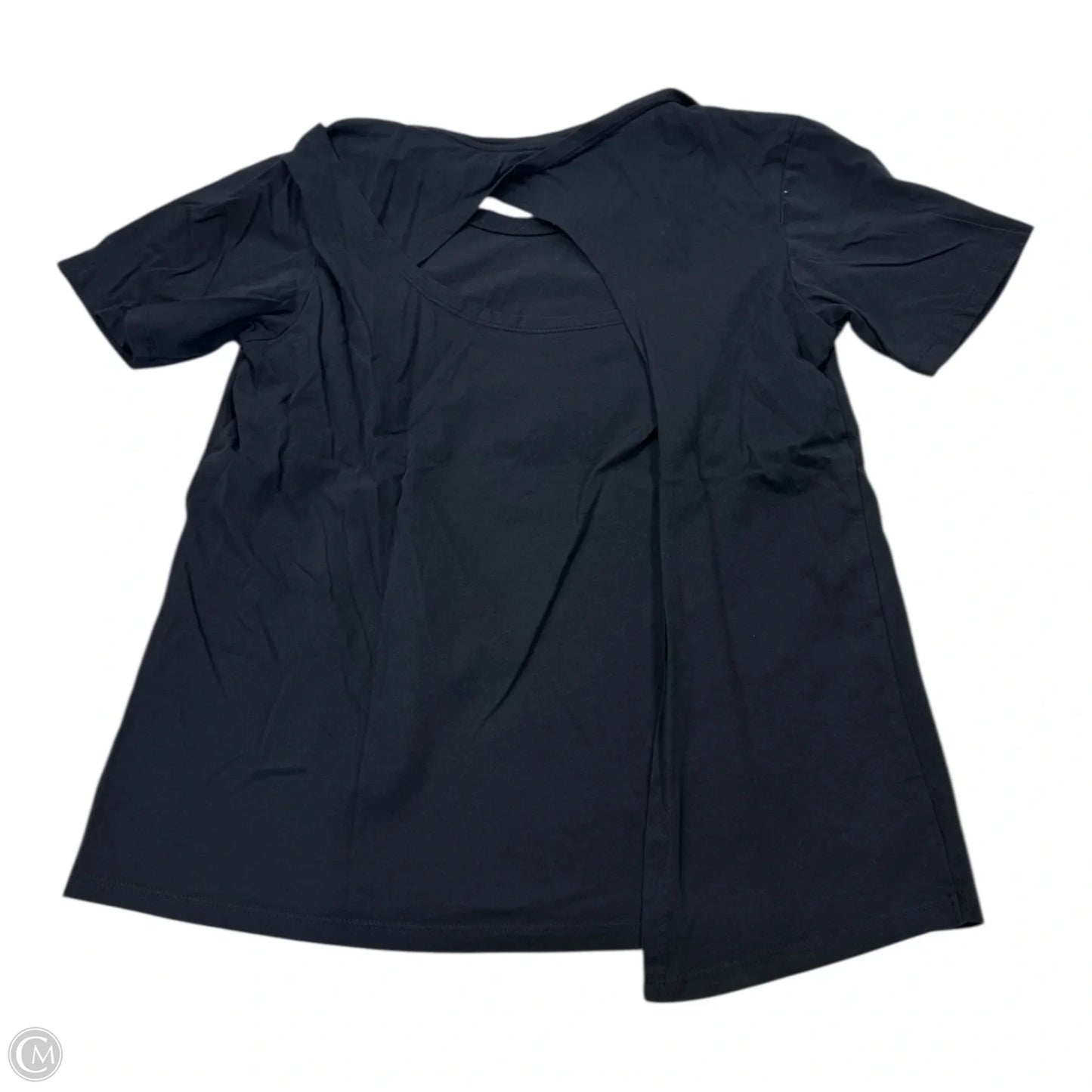Top Short Sleeve Basic By Anthropologie In Black, Size: S