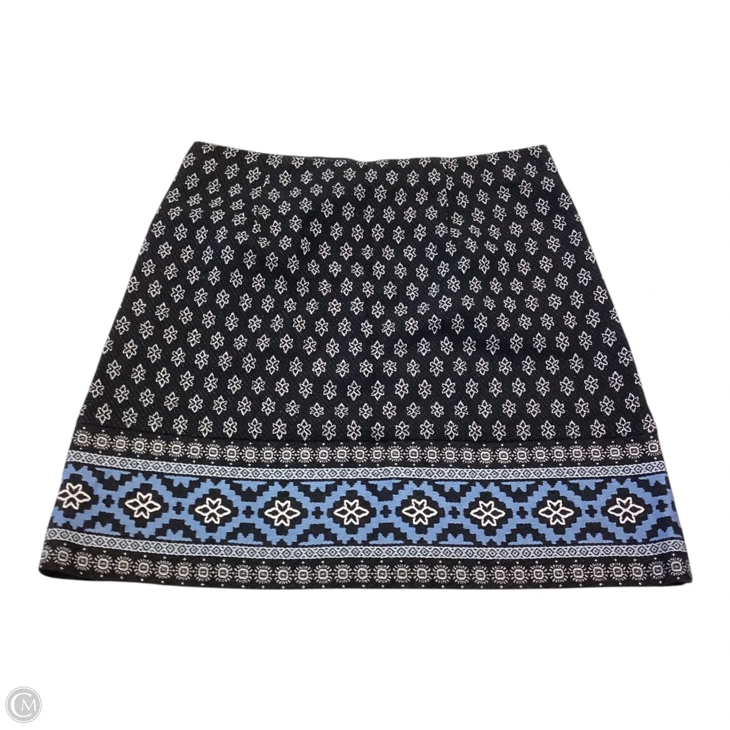 Skirt Mini & Short By Loft In Black & Blue, Size: 6
