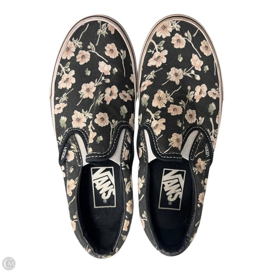 Shoes Flats By Vans In Floral Print, Size: 5
