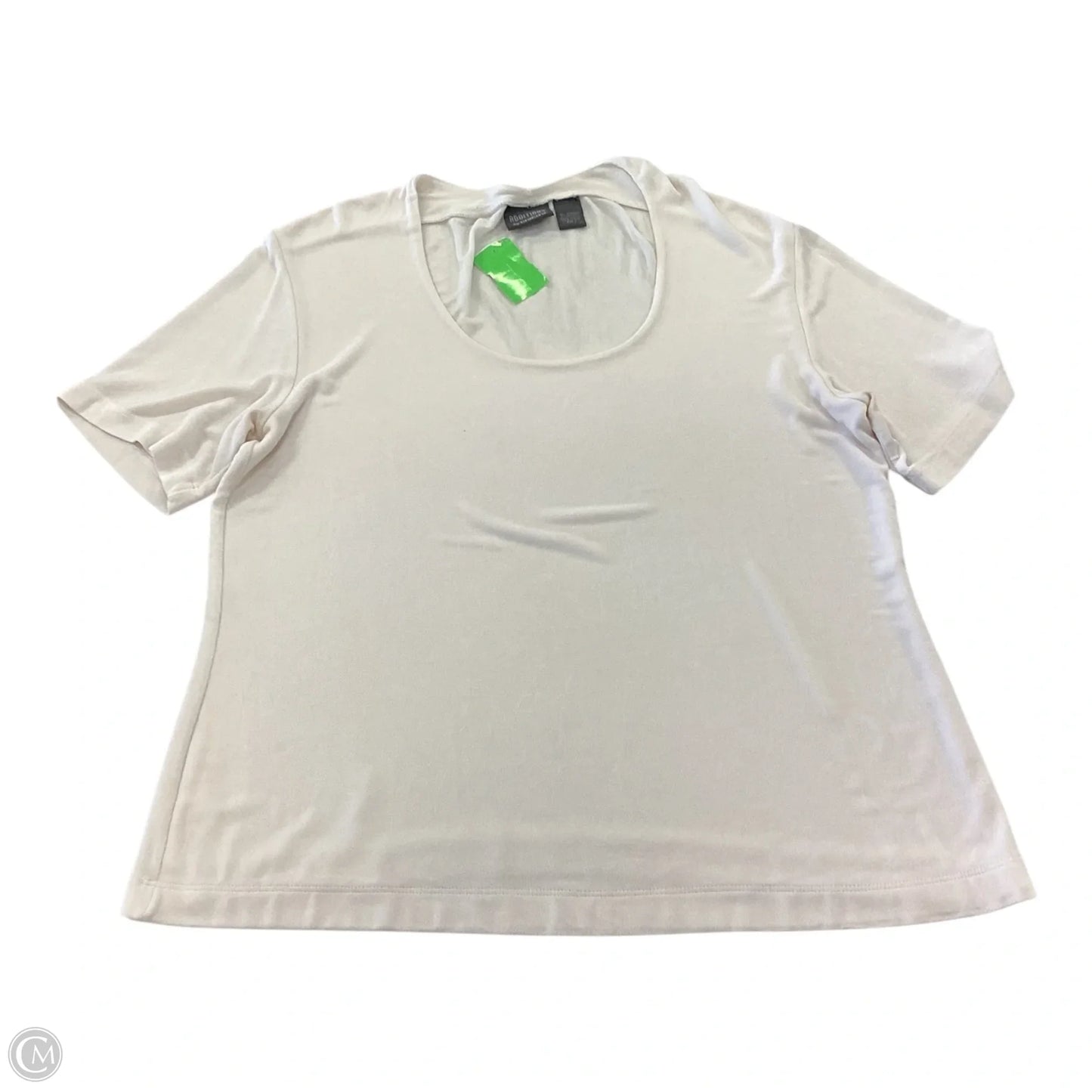 Top Short Sleeve By Chicos In White, Size: L