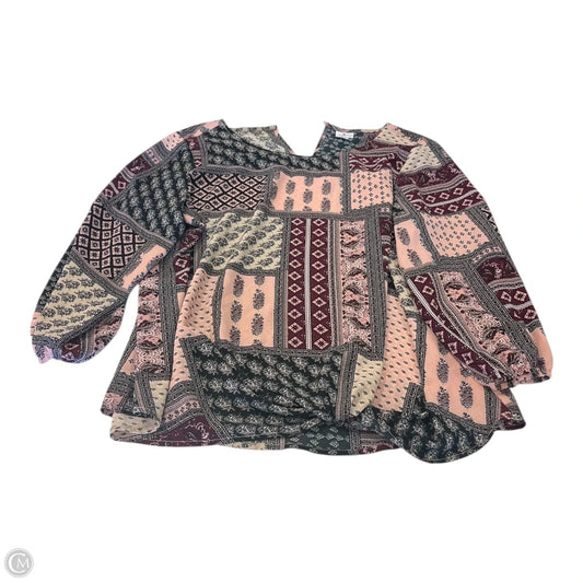 Top Long Sleeve By Dressbarn In Multi-colored, Size: 1x