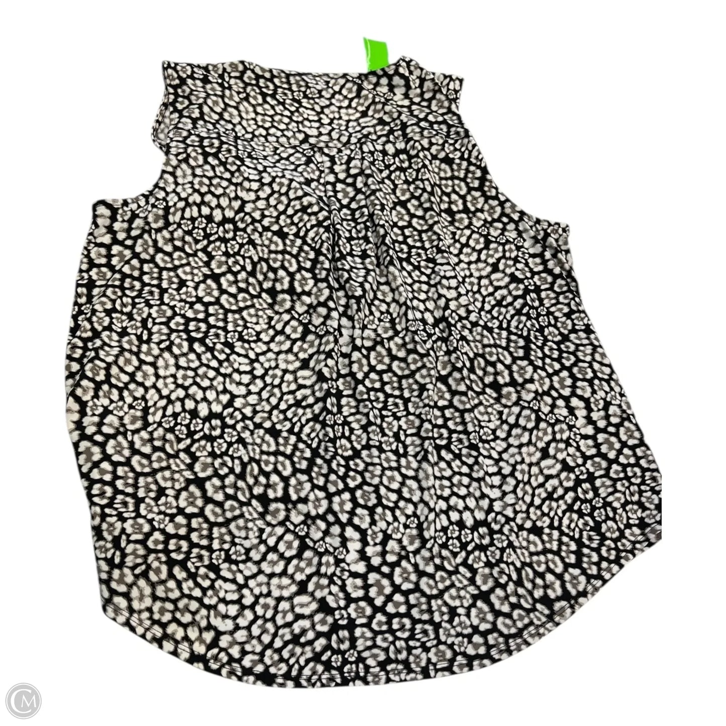 Top Sleeveless By Ellen Tracy In Black & Brown, Size: Xl