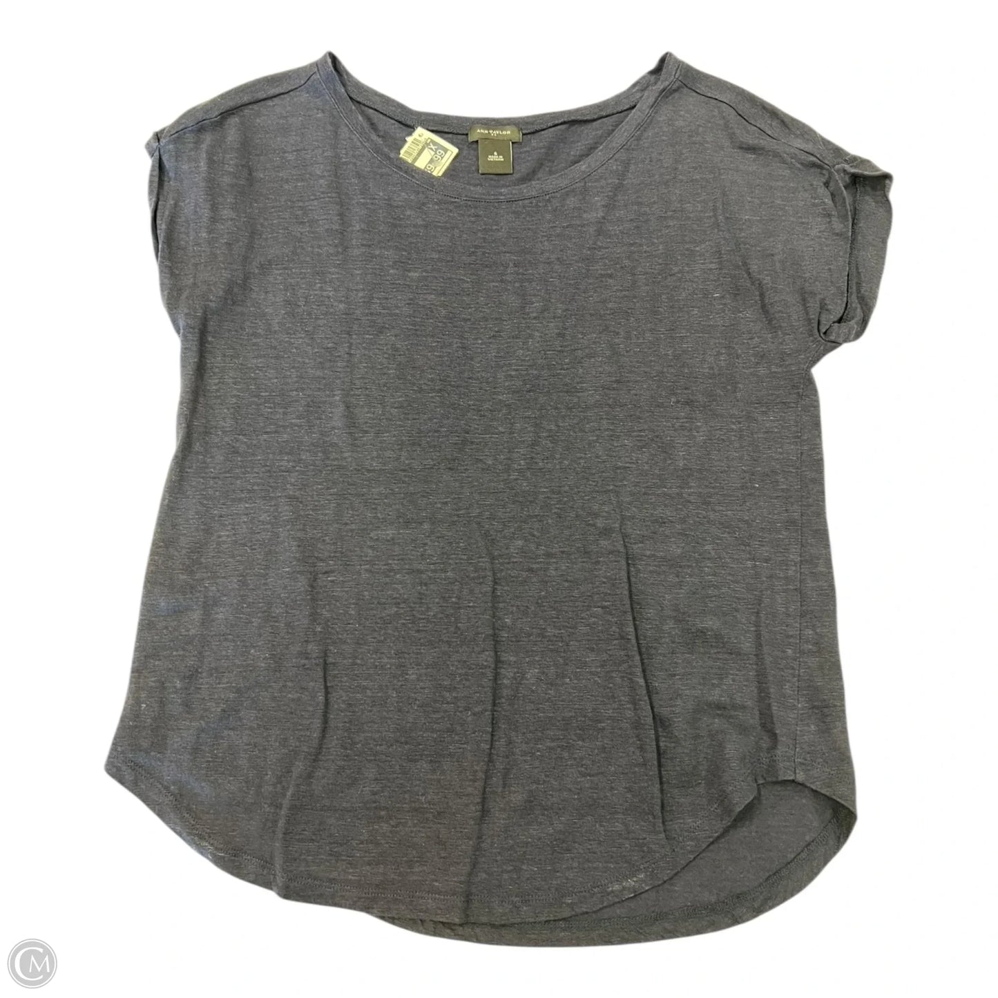 Top Short Sleeve Basic By Ann Taylor In Navy, Size: S
