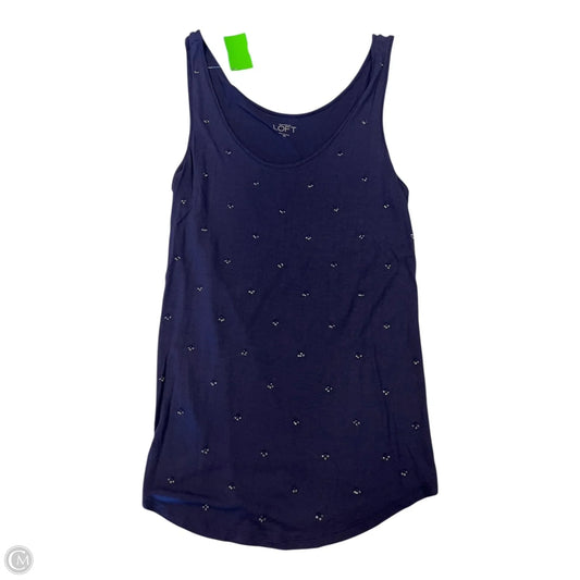 Top Sleeveless By Loft In Navy, Size: Xs