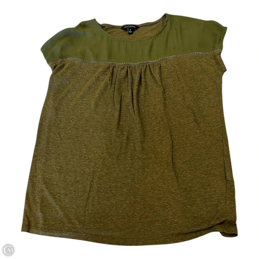 Top Short Sleeve By Banana Republic In Green, Size: S