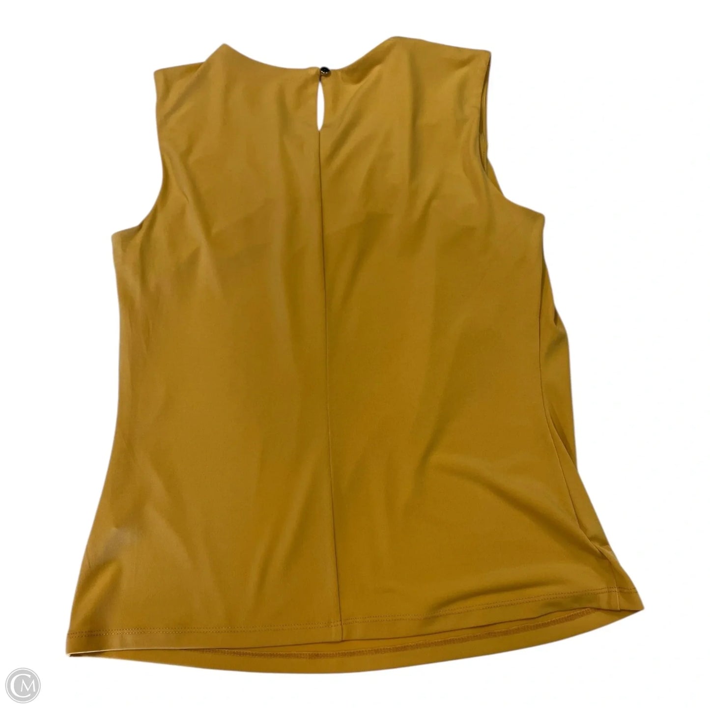 Top Sleeveless By Calvin Klein In Yellow, Size: Sp