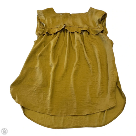 Top Sleeveless By Loft In Green, Size: Xs