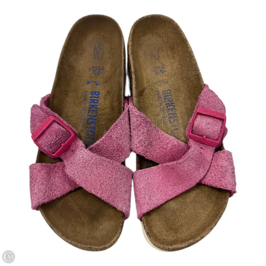 Shoes Flats By Birkenstock In Pink, Size: 6