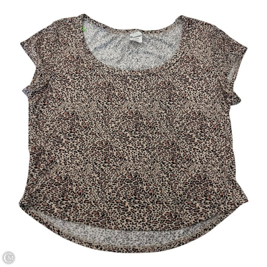 Top Short Sleeve By No Boundaries In Animal Print, Size: Xl