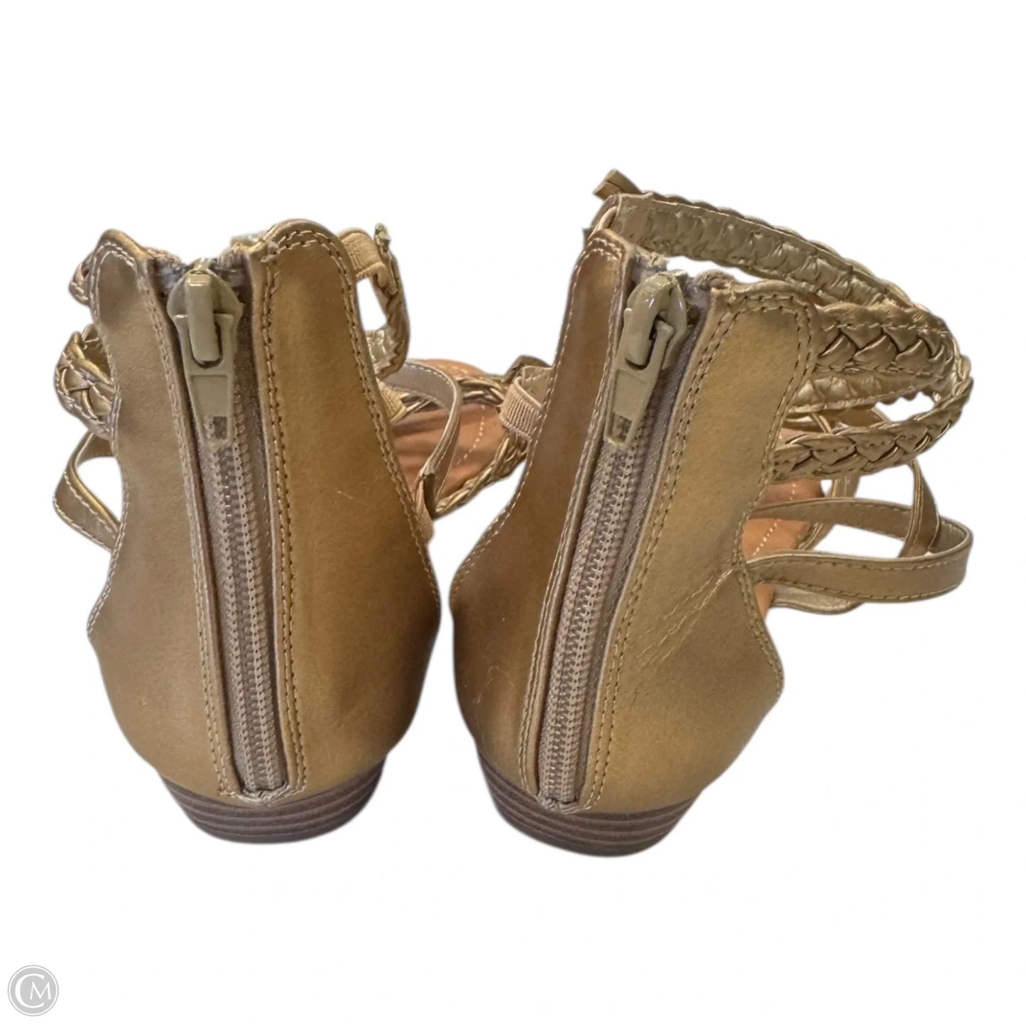 Shoes Flats By Sugar In Gold, Size: 8