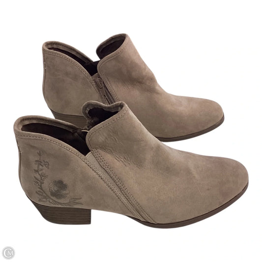 Boots Ankle Heels By Time And Tru In Brown, Size: 9