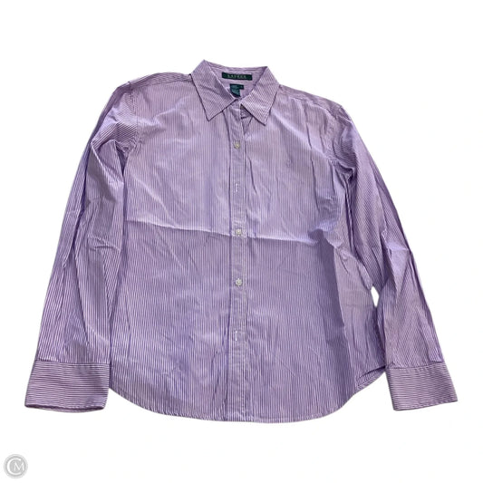 Top Long Sleeve By Ralph Lauren In Purple, Size: S