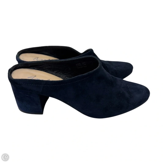 Shoes Heels Block By Clothes Mentor In Navy, Size: 9.5