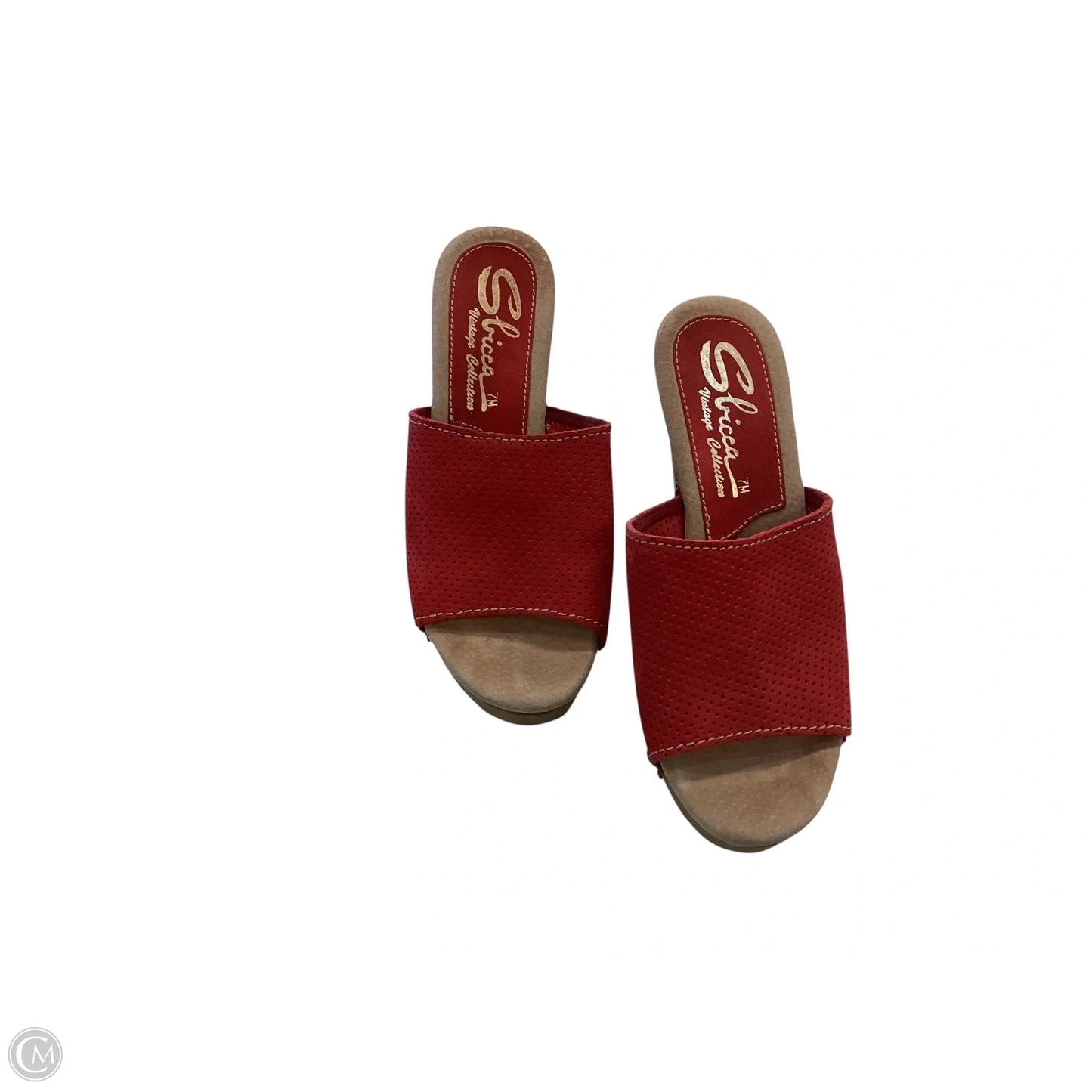 Shoes Heels Block By Sbicca In Red, Size: 7