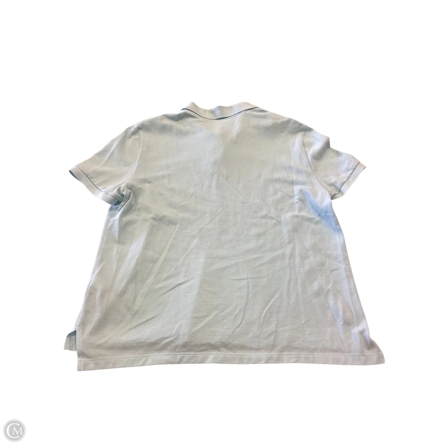 Top Short Sleeve By Lacoste In Blue, Size: Xl
