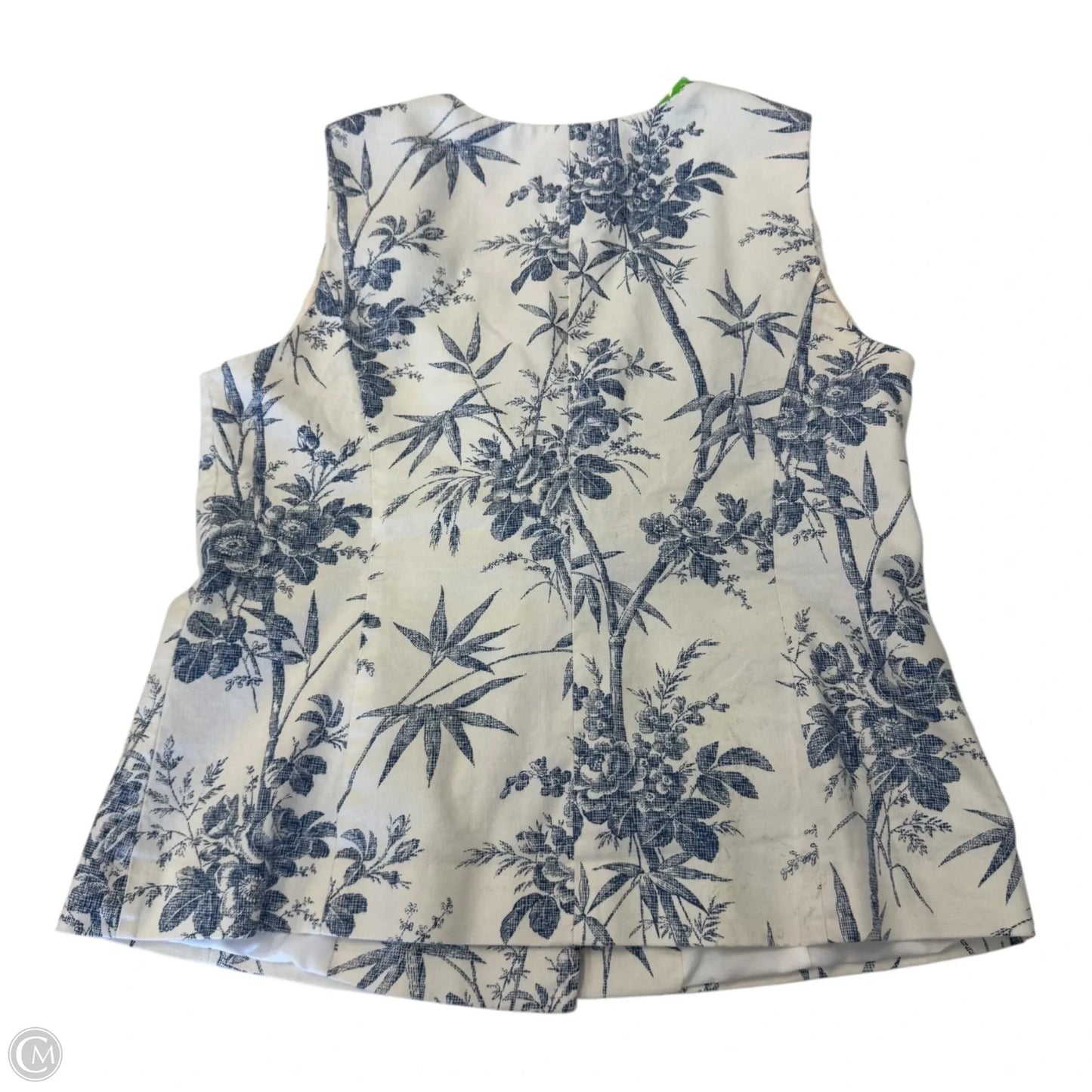 Vest Other By Loft In Blue & White, Size: M