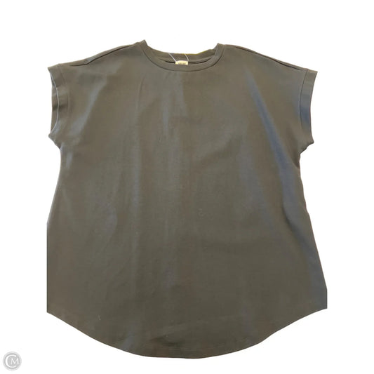 Top Short Sleeve By Anne Klein In Black, Size: L