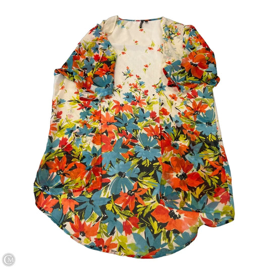Swimwear Cover-up By Clothes Mentor In Floral Print, Size: S