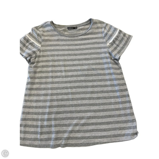 Top Short Sleeve Basic By Solutions In Grey & White, Size: L