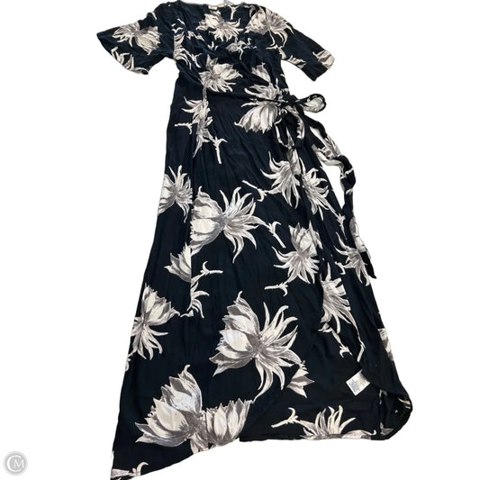 Dress Casual Maxi By Roxy In Black & White, Size: M