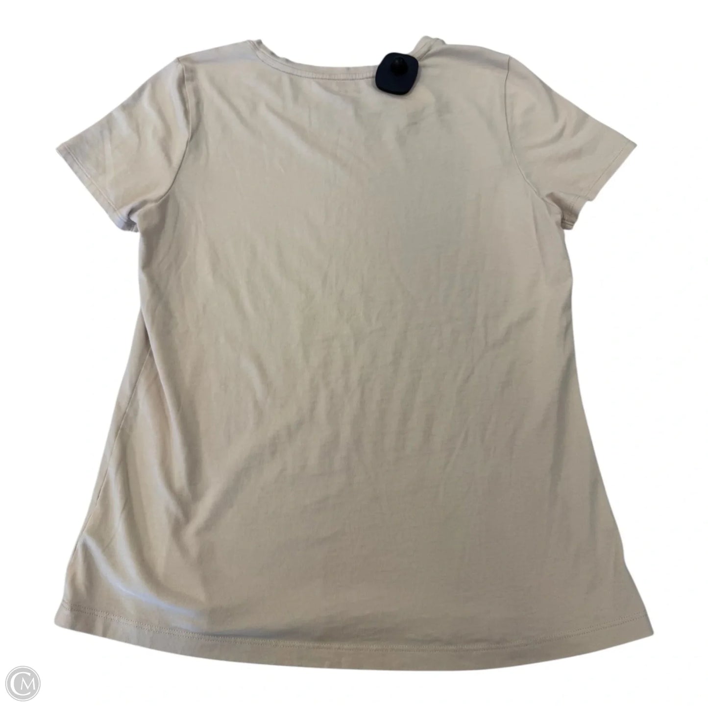 Top Short Sleeve Basic By Tahari In Cream, Size: M