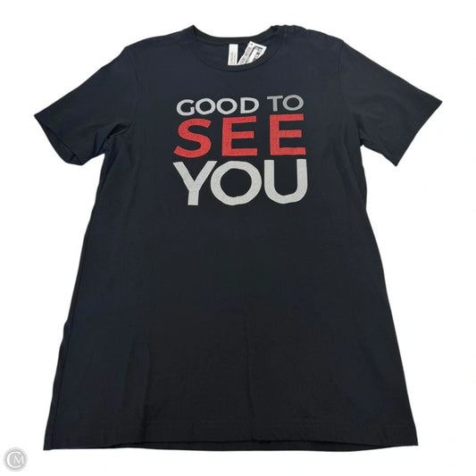 Top Short Sleeve Basic By Bella + Canvas In Black, Size: M