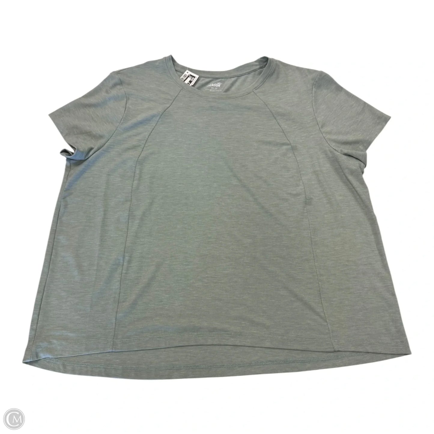 Top Short Sleeve By Avia In Green, Size: Xxl