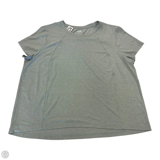 Top Short Sleeve By Avia In Green, Size: Xxl